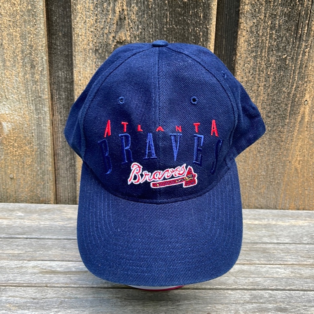 MLB Atlanta Braves Baseball Cap Vintage Adjustable Blue Twins Enterprise INC